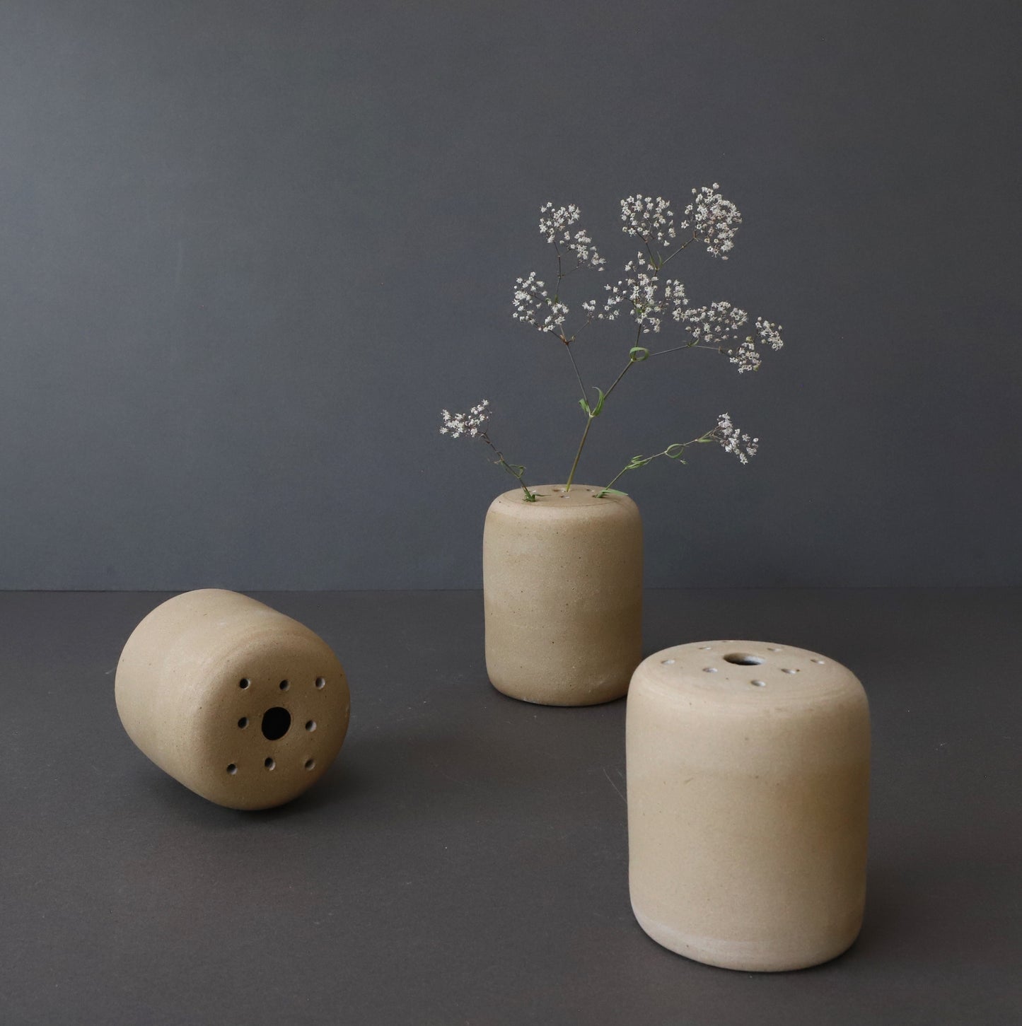 Vase (stoneware flower frog)