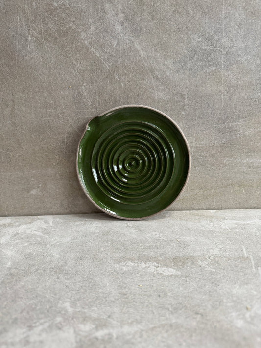 Garlic / Ginger Grater in dark green