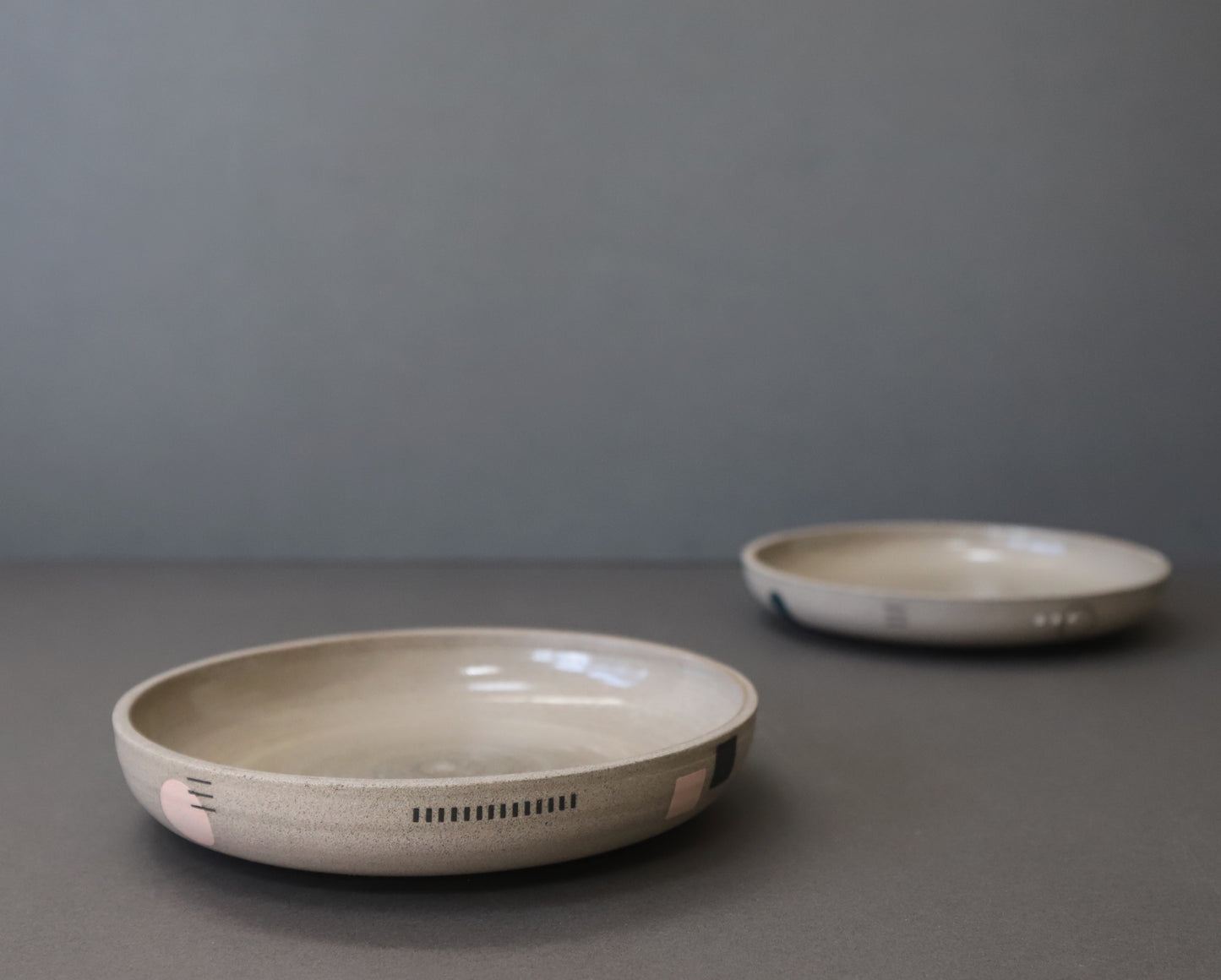 Shallow Stoneware Bowl