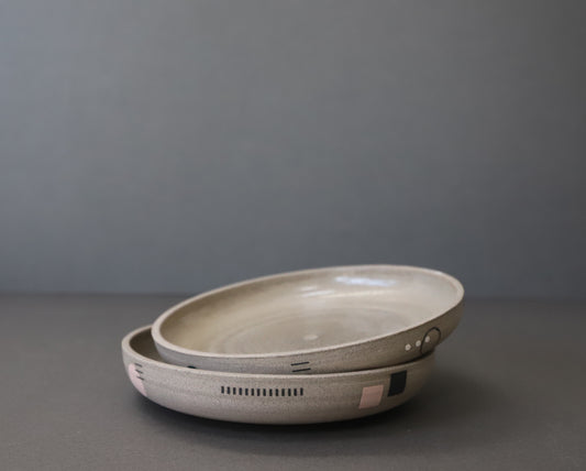 Shallow Stoneware Bowl